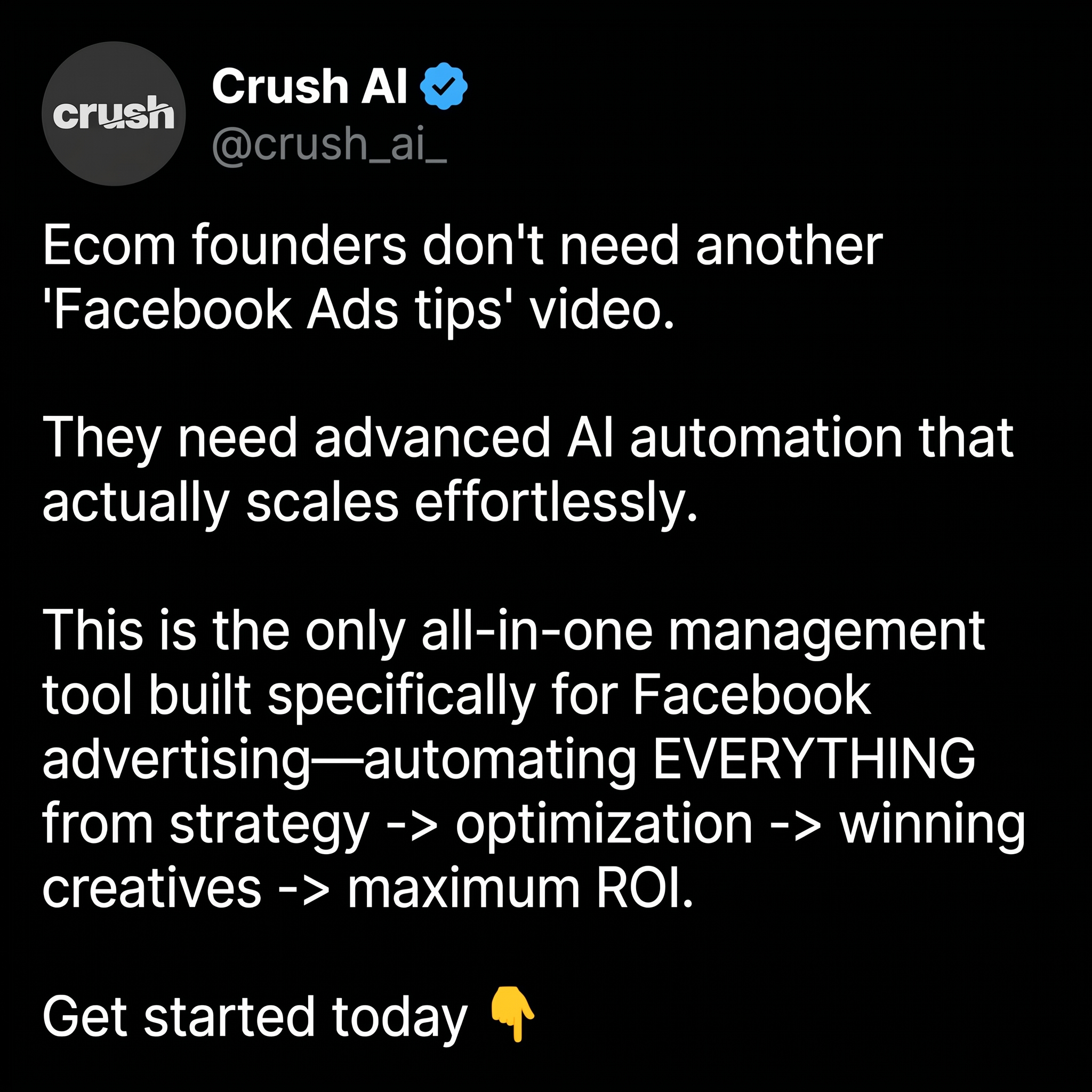 trycrush.ai Facebook ad