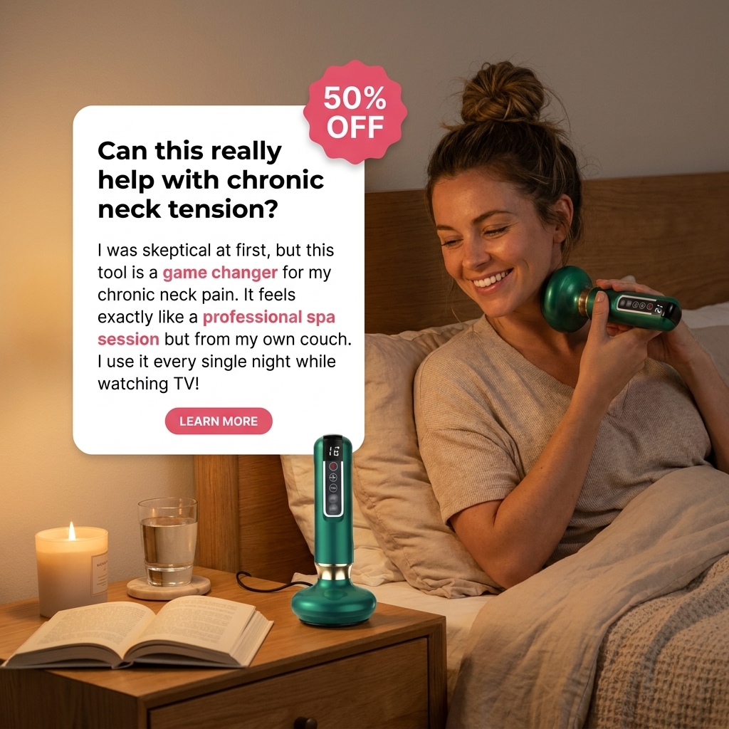 Kikishop Facebook ad: Electric Scraping Massage Device