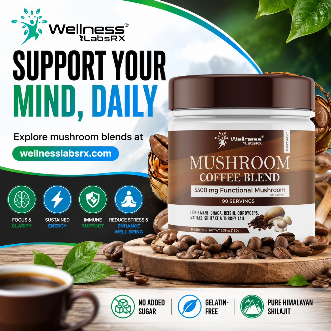 Wellness LabsRx Facebook ad: Smooth Coffee, Better Routine