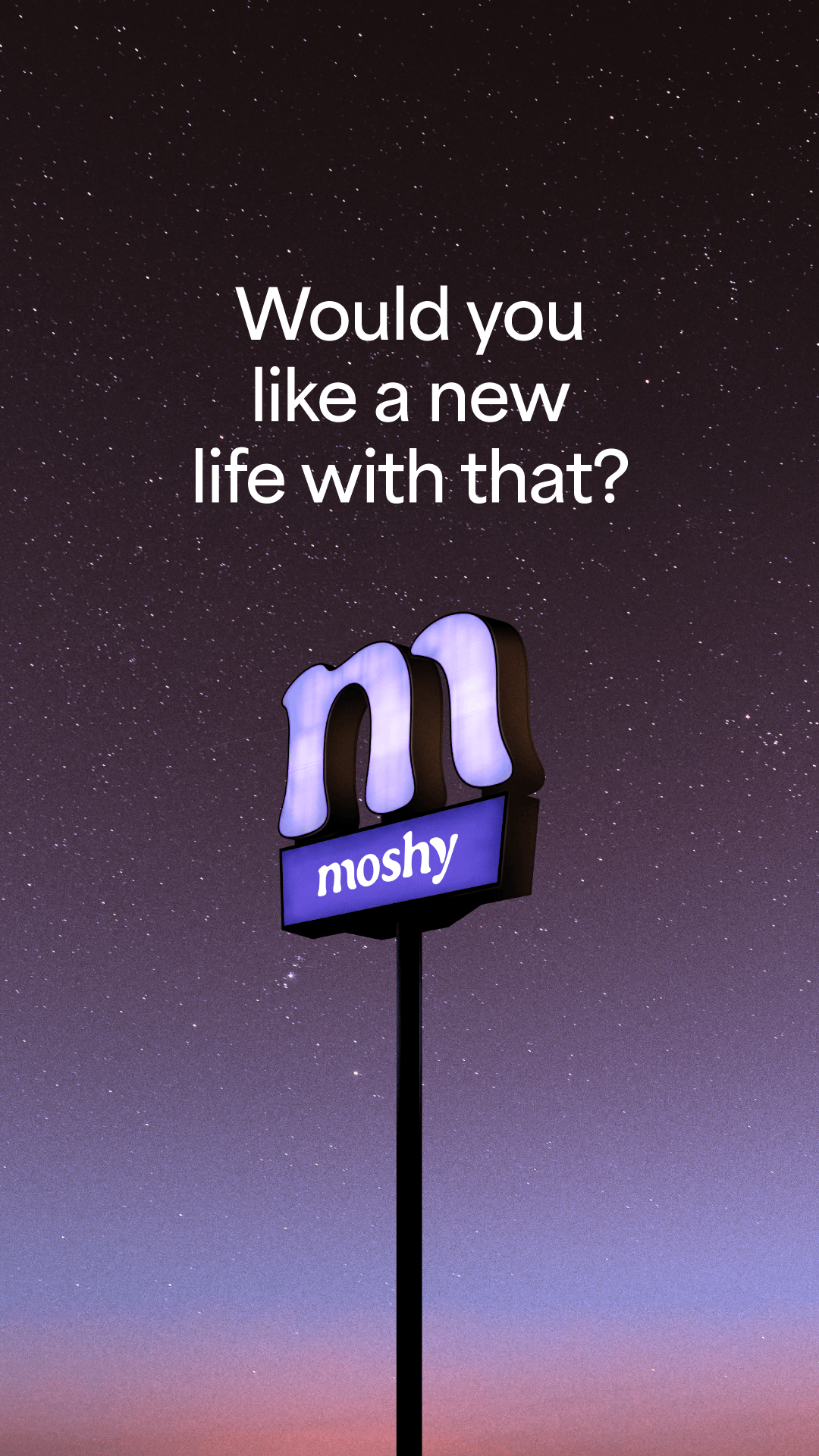 Moshy Facebook ad