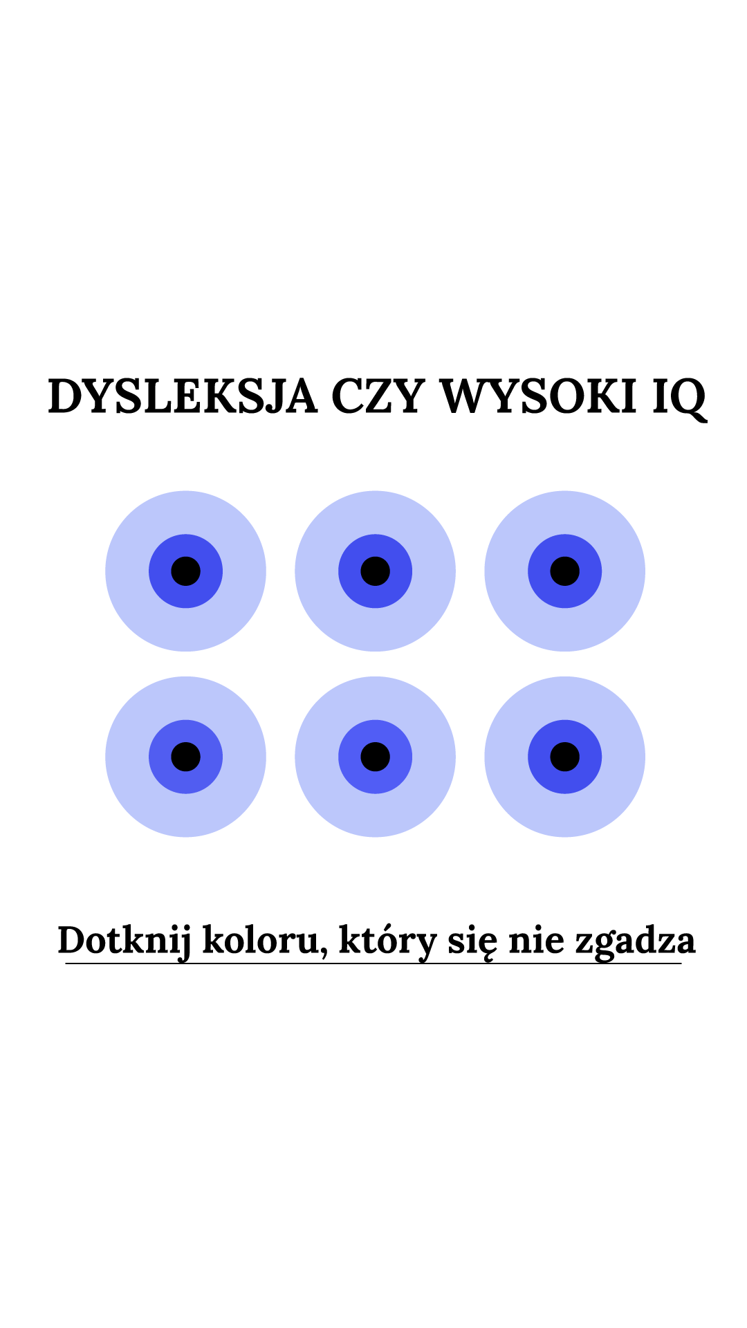 International IQ test Facebook ad