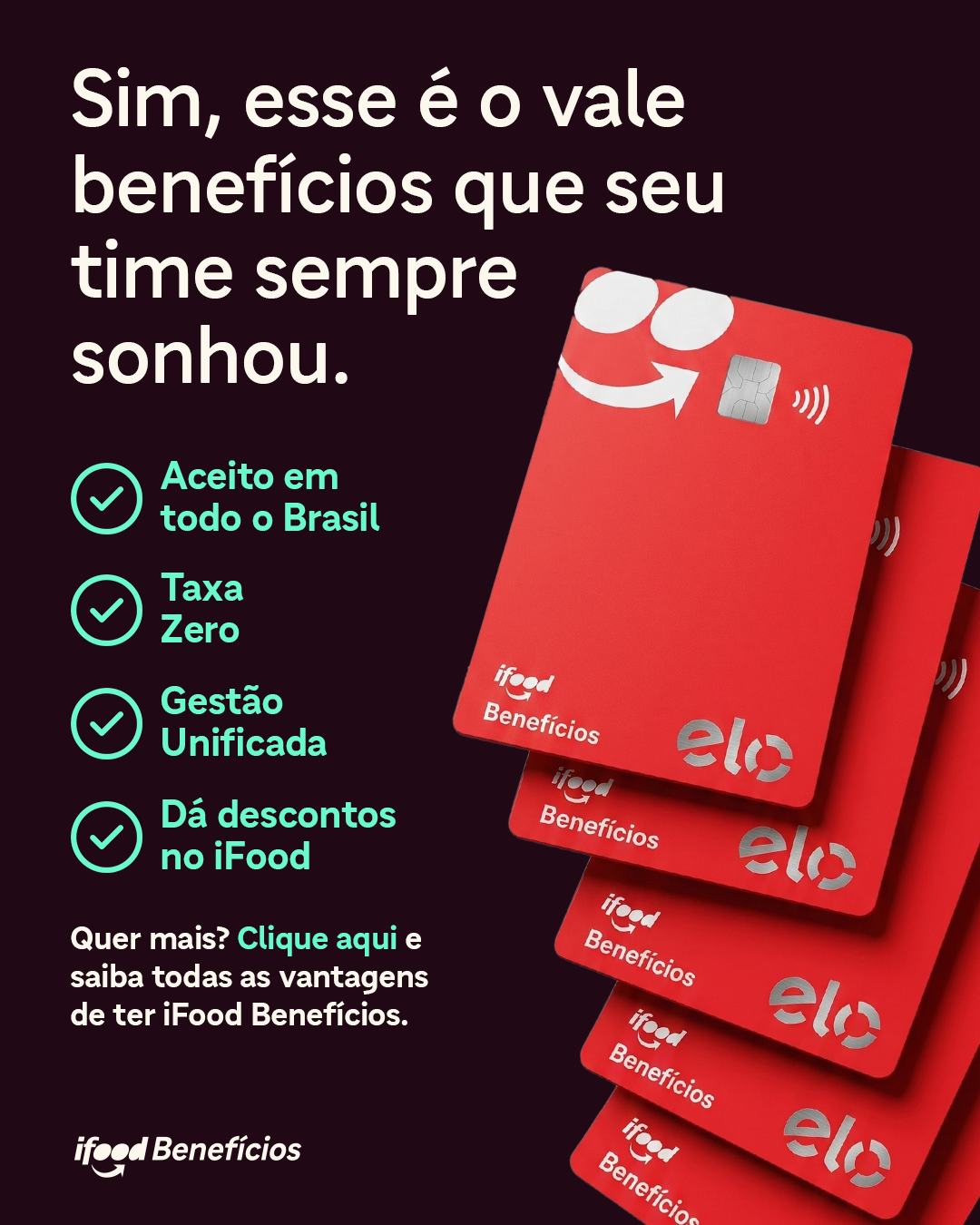 iFood Benefícios Facebook ad from Jun 11, 2026