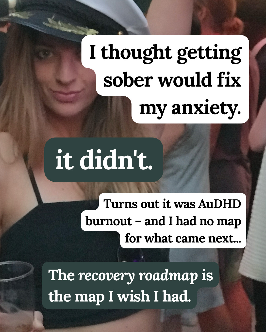 Audhd Burnout Recovery Facebook ad: for audhd adults in recovery
