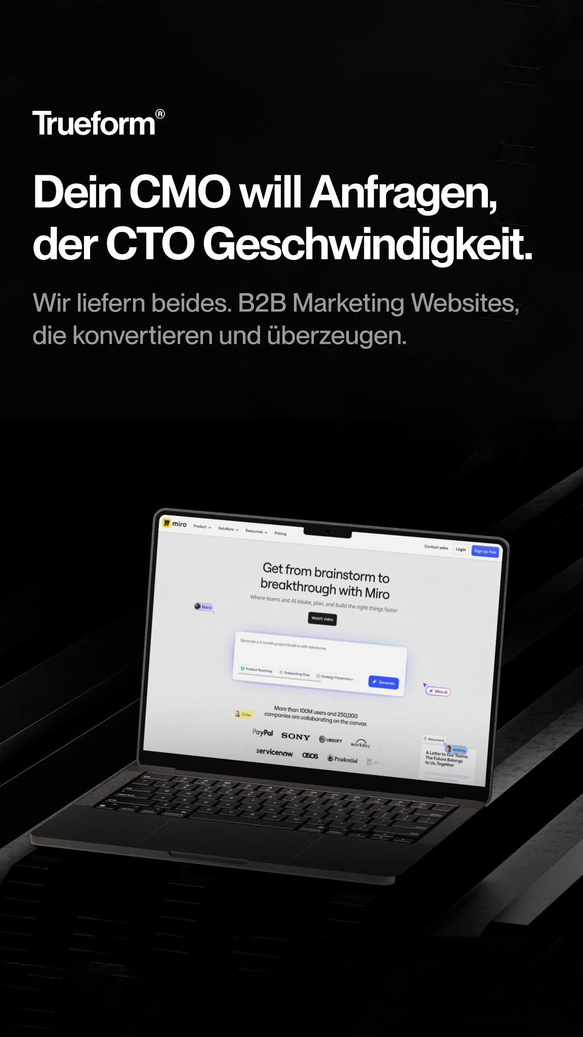 Trueform Facebook ad from Dec 19, 2025