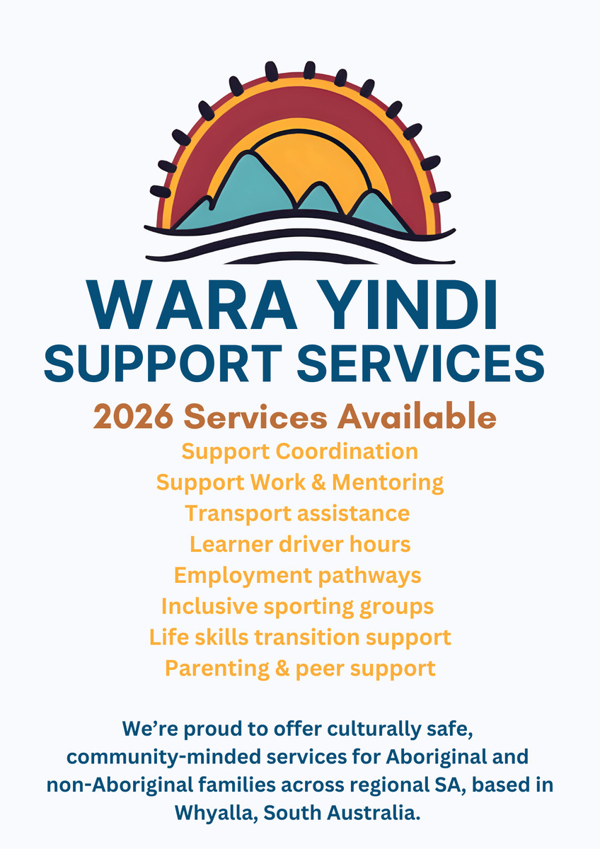 Wara Yindi Support Services Facebook ad: Stronger Supports for Your Family