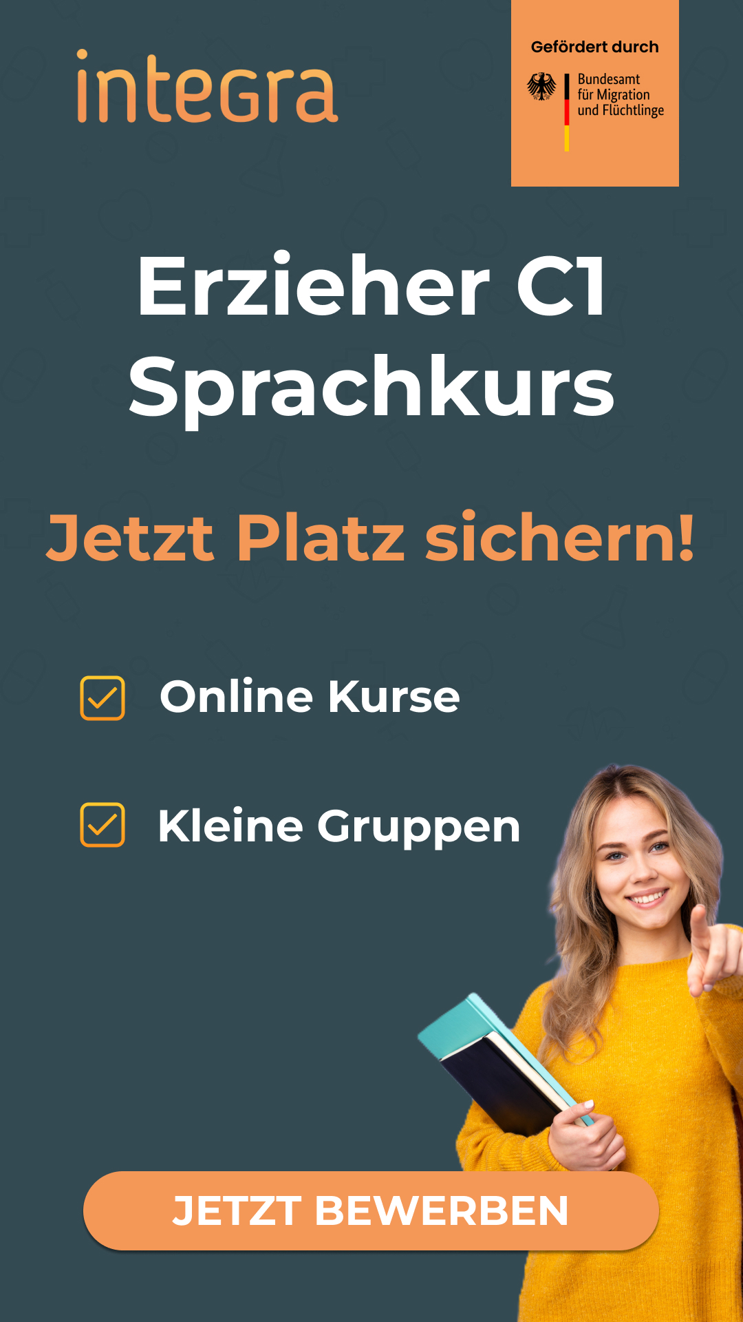 Integra - Der Bildungsträger Facebook ad: Platz sichern!