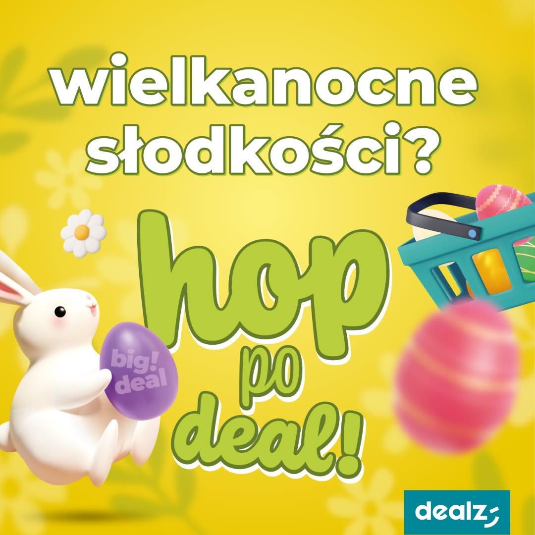 Dealz Polska Facebook ad: Hop po słodkie deale!