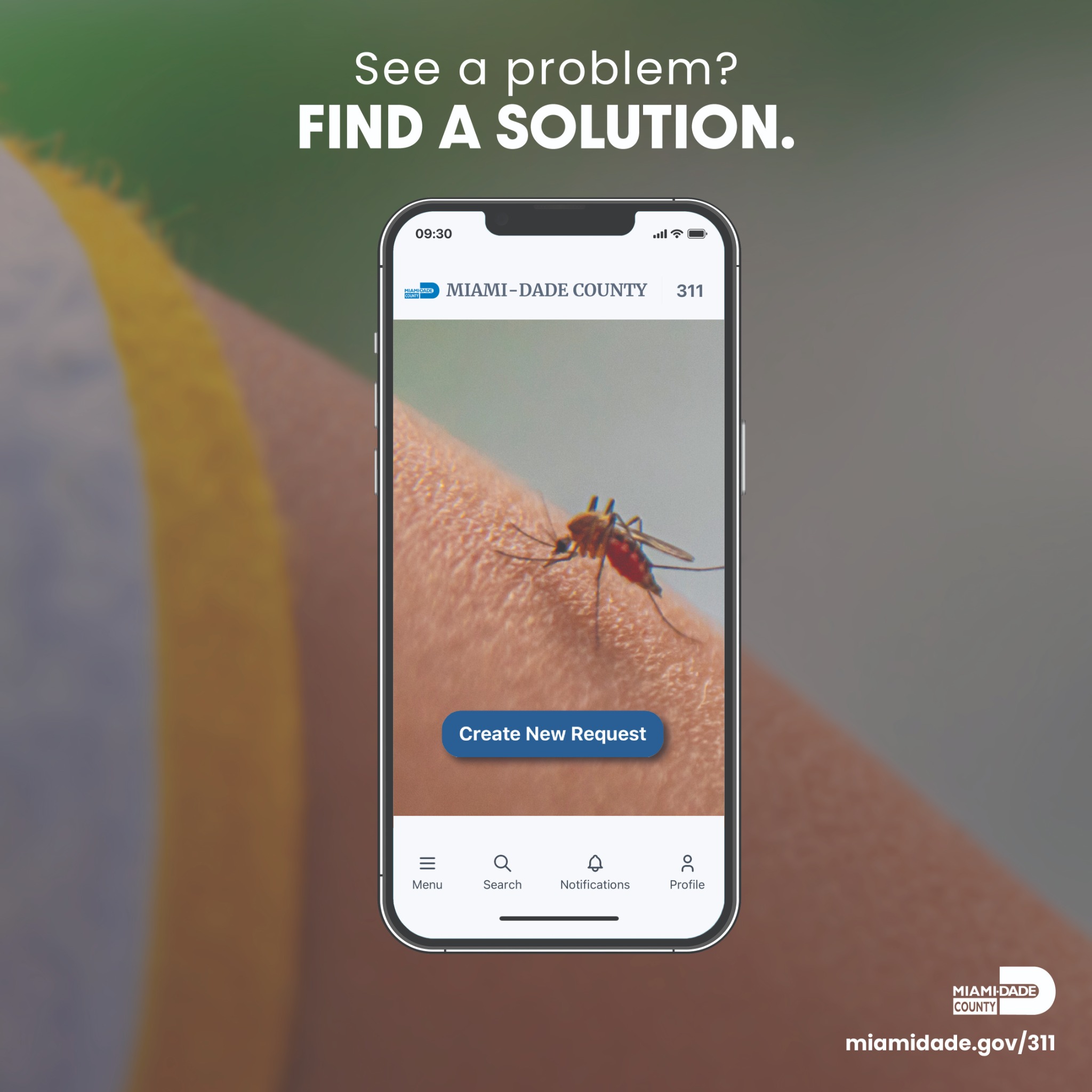 Miami-Dade 311 Facebook ad: Connect With Us!