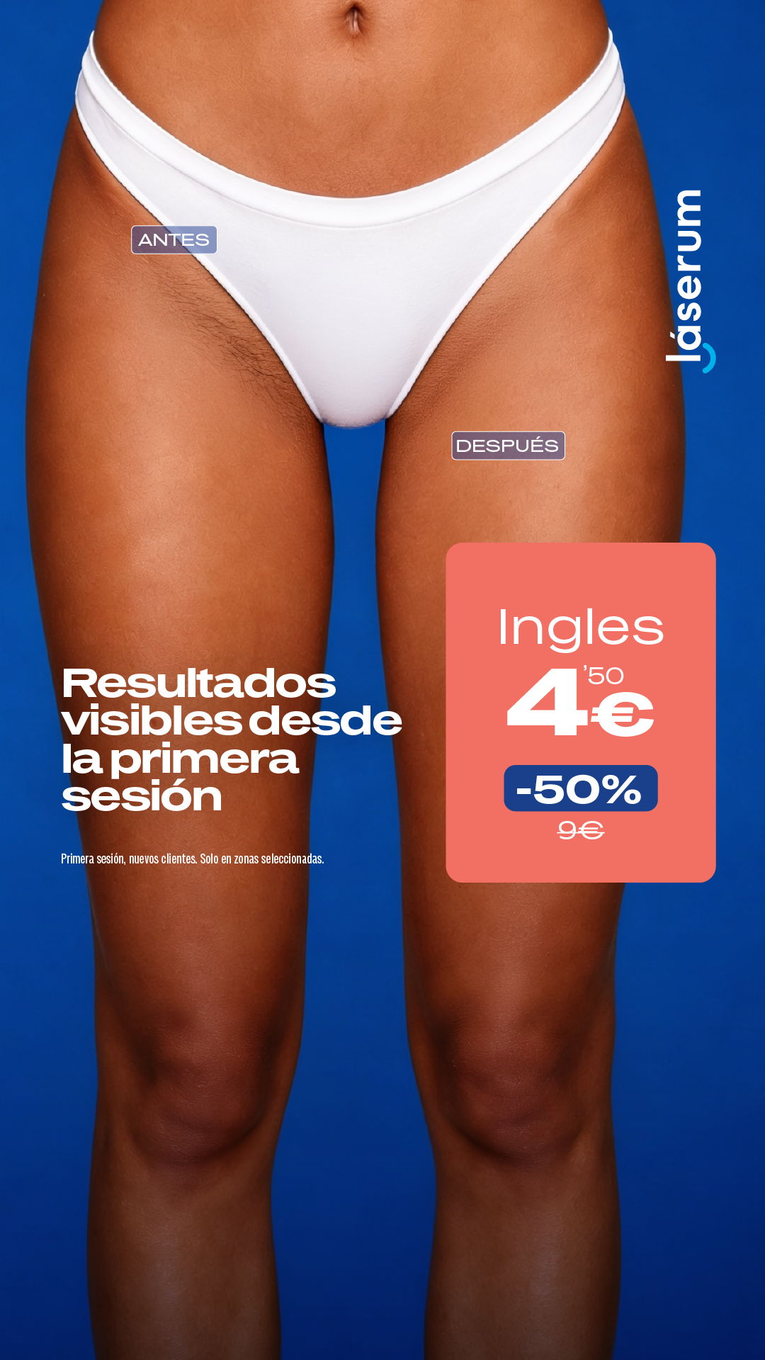 Láserum Facebook ad: Tu primera sesión al 50%