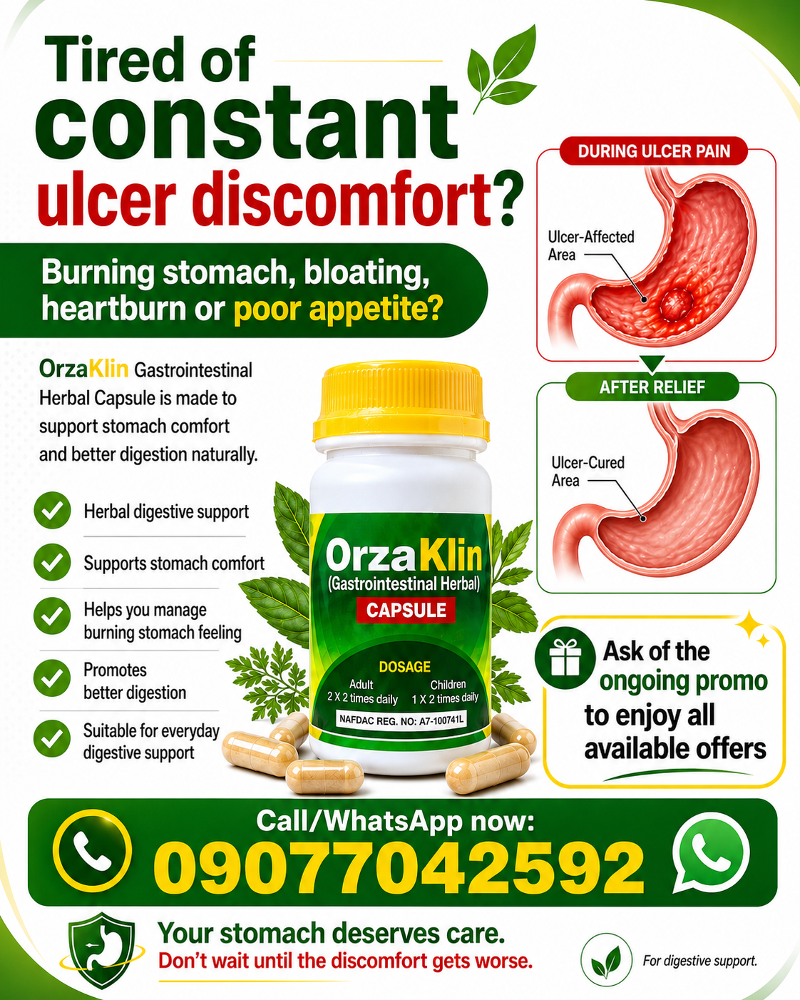 SunnyG natura Facebook ad: **Suffer No More from Ulcer Pain, Find Natural Relief with…