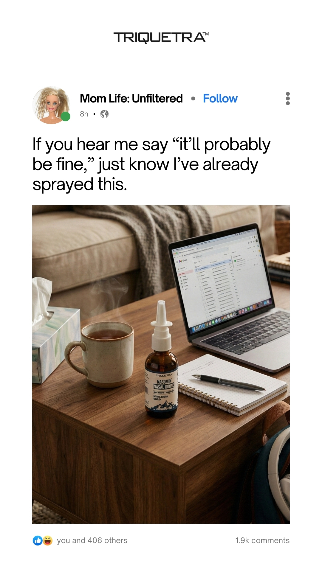Triquetra Health Facebook ad