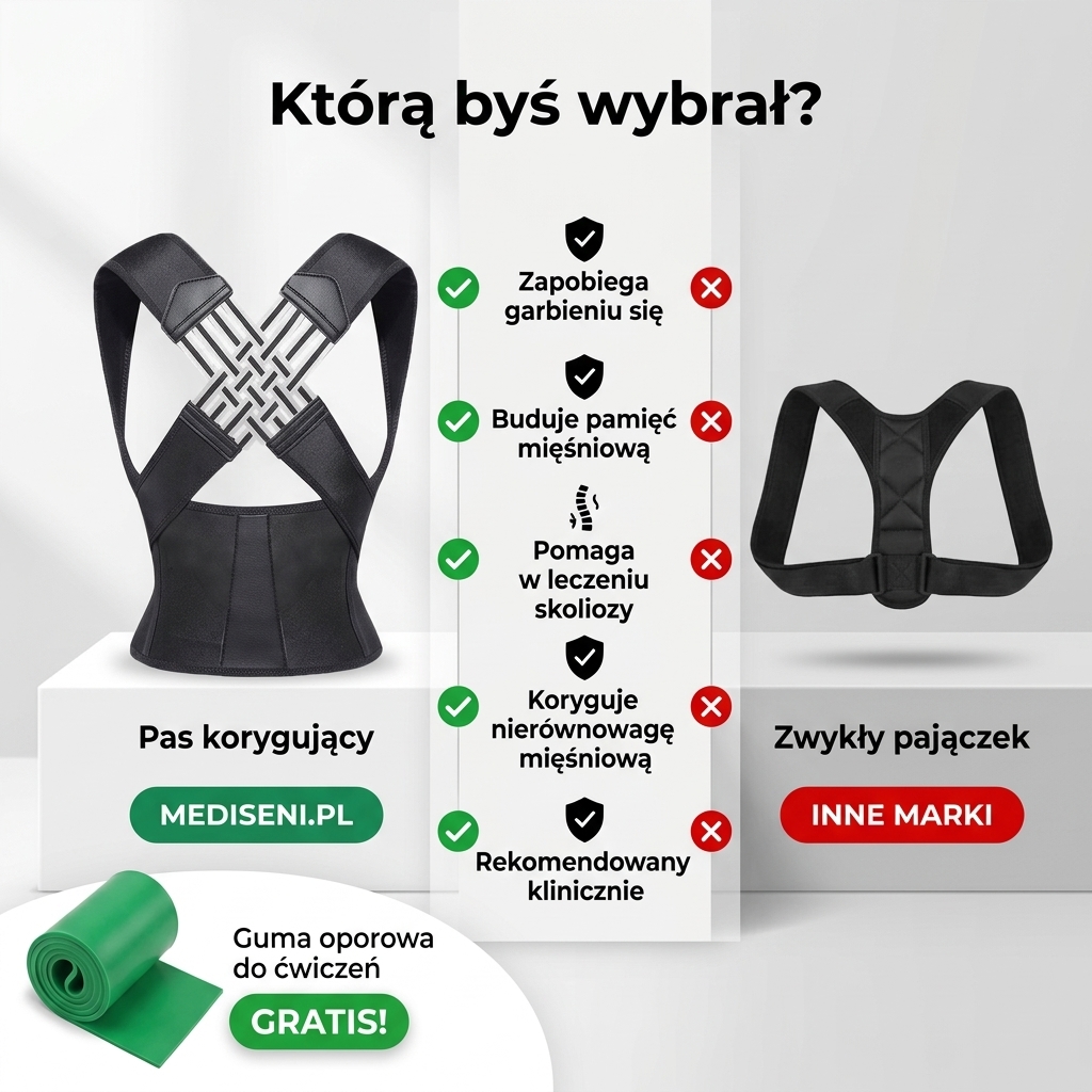 MediSeni Ortopedia i Komfort Facebook ad: Koniec z bólem pleców! Poczuj różnicę z Mediseni