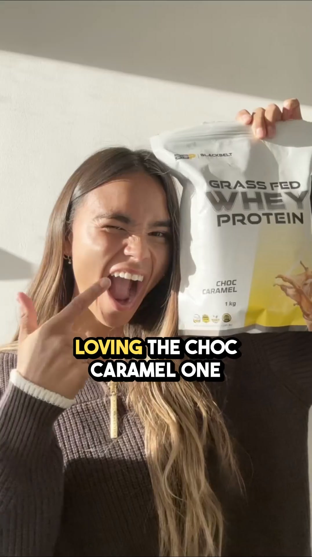 BlackBelt Protein Facebook ad: 30g Pure Grass-Fed Protein