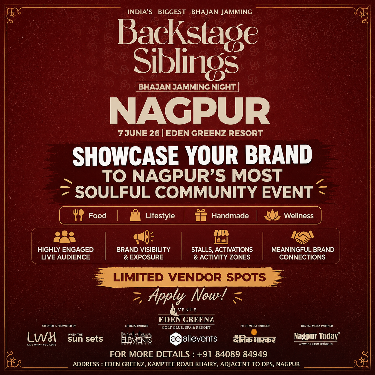 AllEvents India Facebook ad: Put your brand in front of Nagpur people