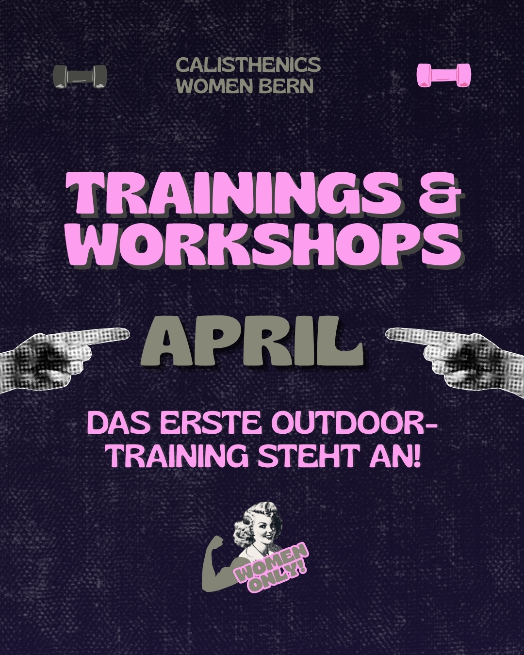 calisthenicswomenbern Facebook ad: STARTE IM APRIL MIT CALISTHENICS IN BERN
