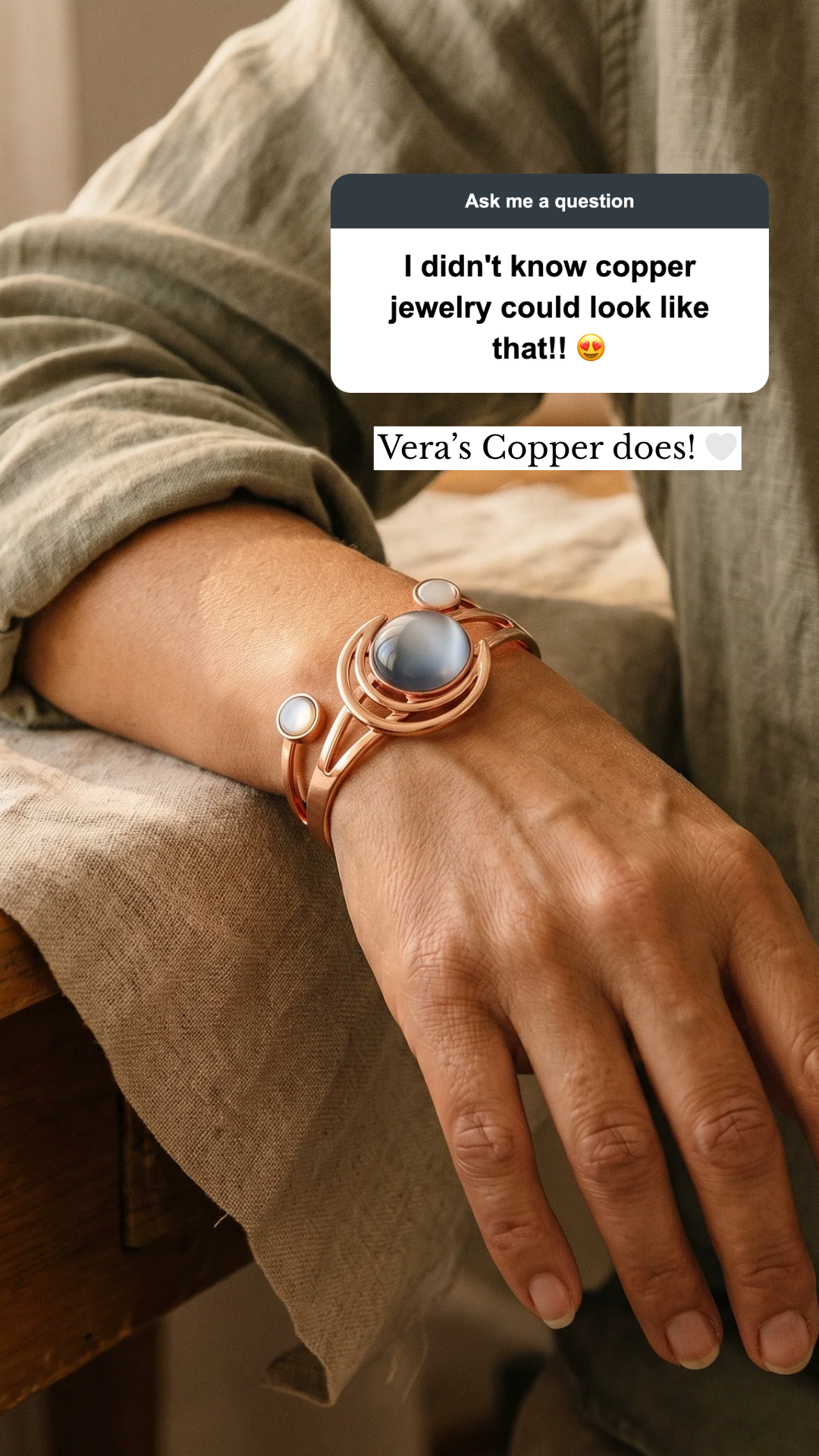 Vera’s Copper Jewelry Facebook ad