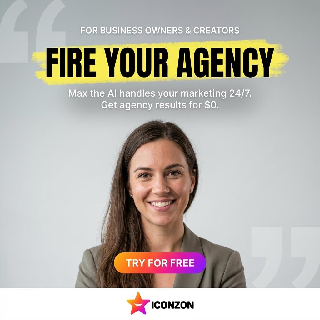 Iconzon.com Facebook ad: Stop wasting your ad budget
