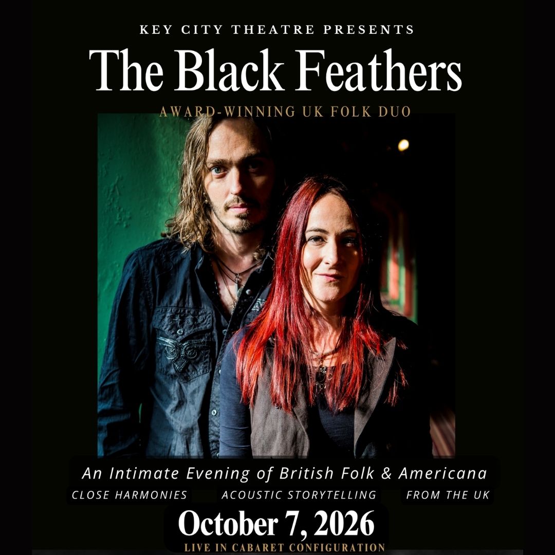 Key City Theatre Facebook ad: Black Feathers - October 7th 2026