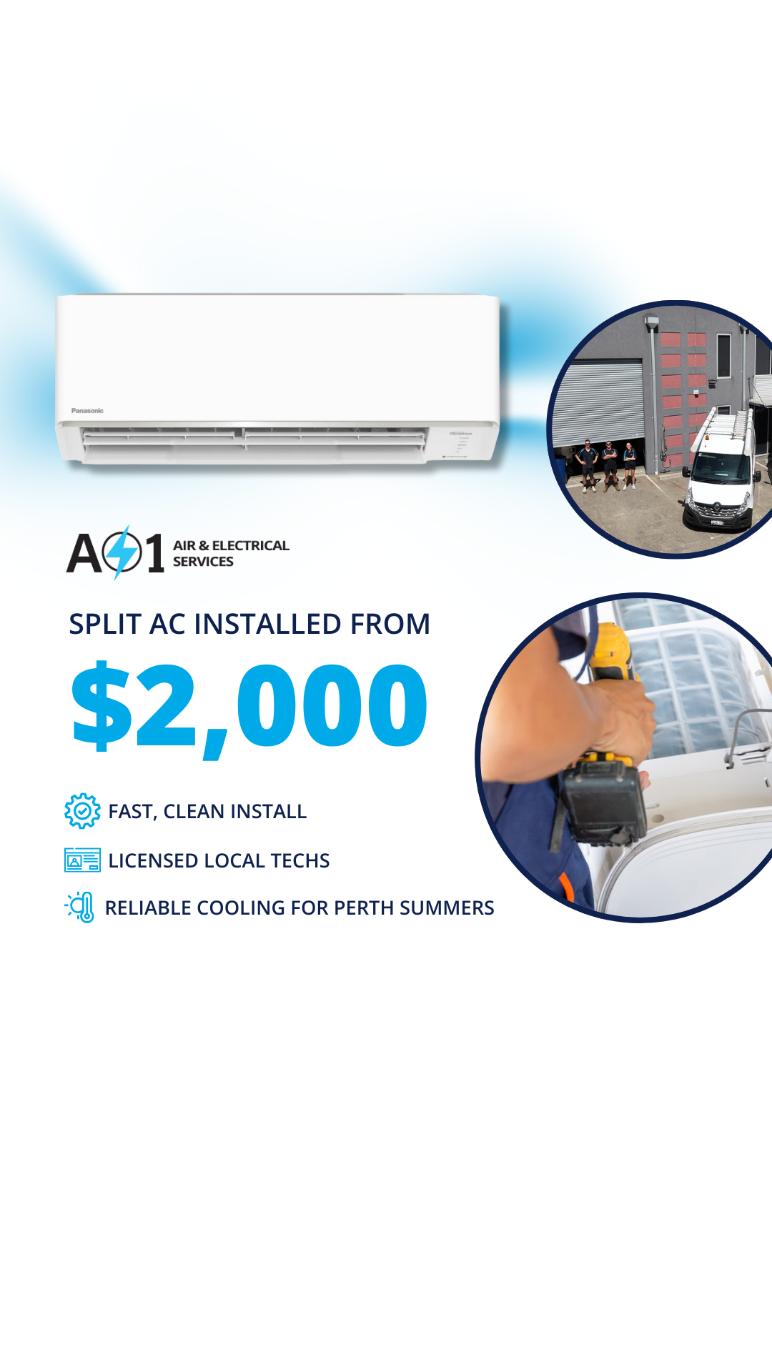 A1Air&Electrical  Facebook ad
