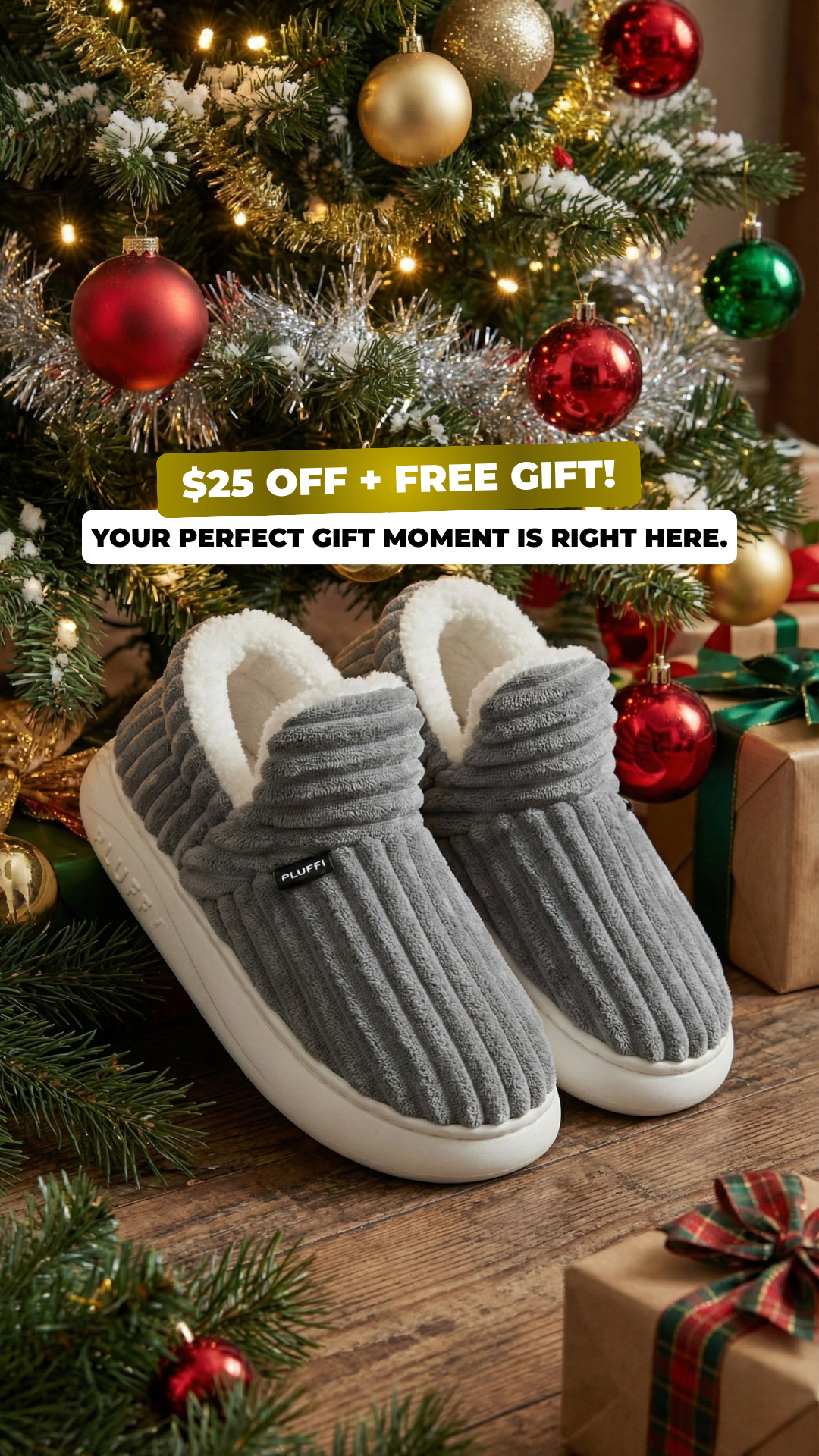 PLUFFI Slippers Facebook ad