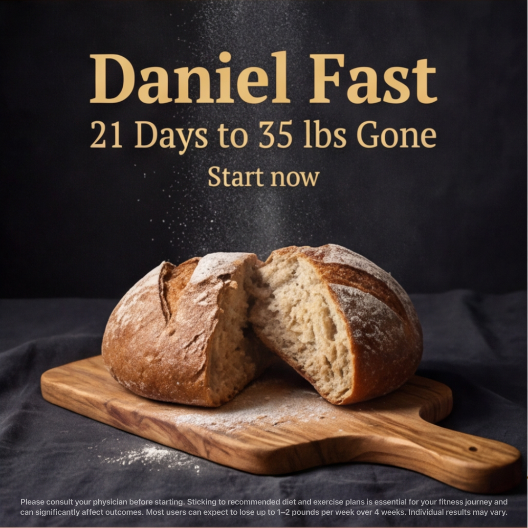 Daniel Fast Diet Plan Facebook ad: Start Your Daniel Fast Challenge