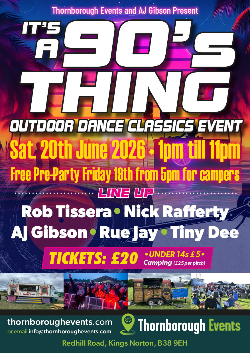 Thornborough Events Facebook ad: Its a 90s Thing