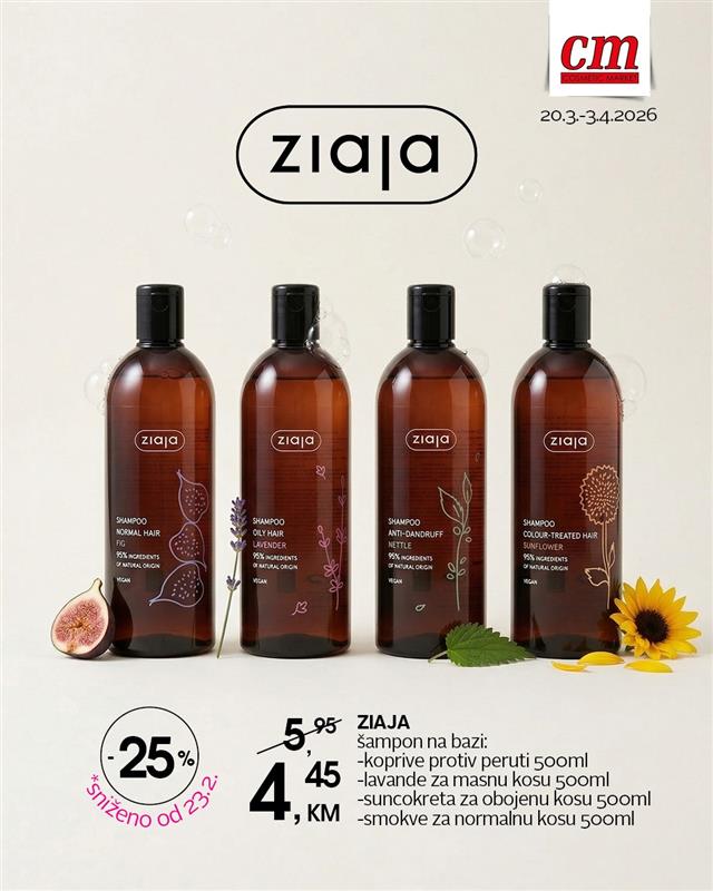 Ziaja Bosna i Hercegovina Facebook ad from Mar 20, 2026