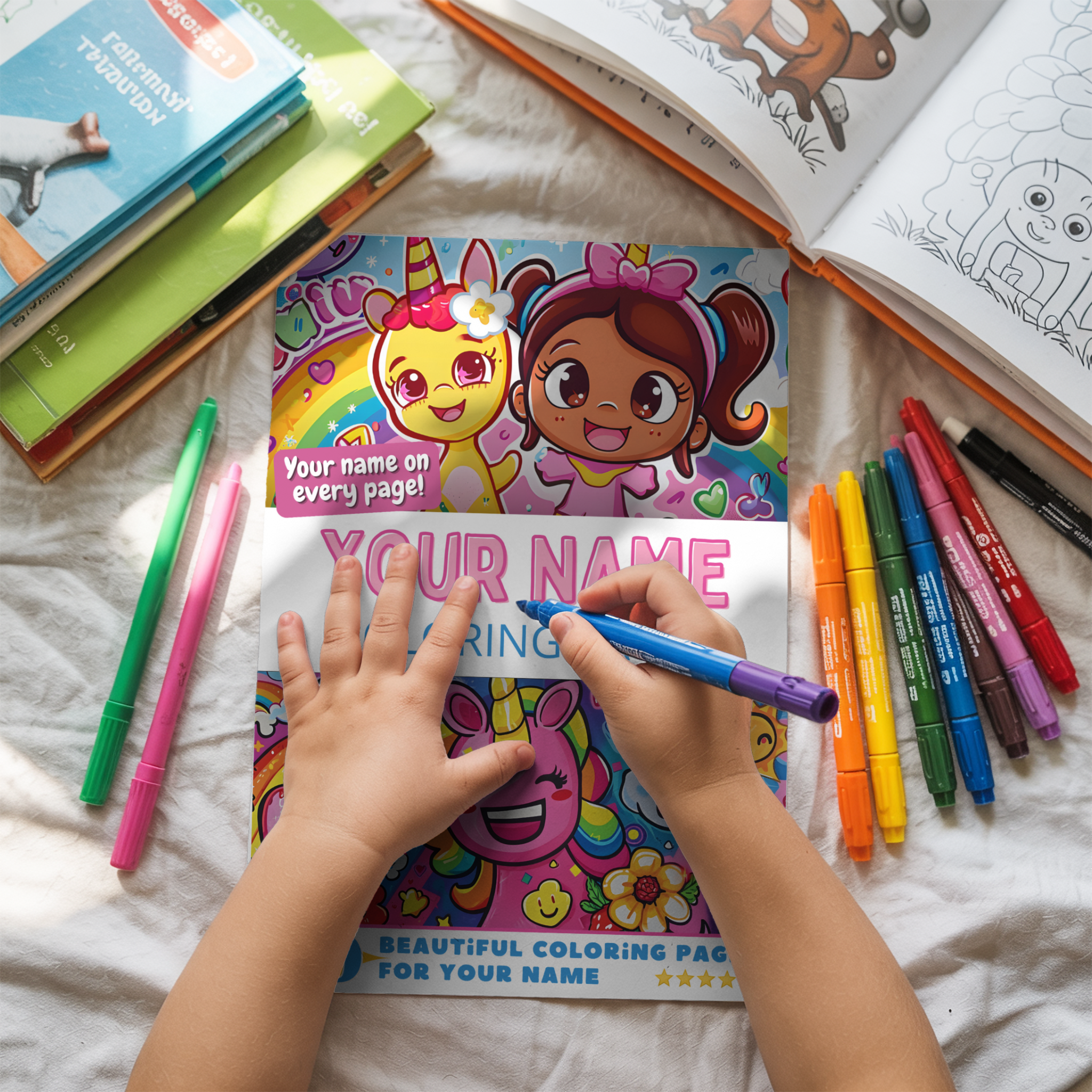 Pick-A-Page Personal Coloring Books Facebook ad