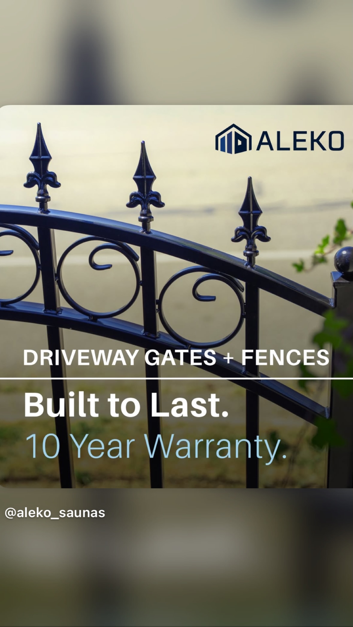 ALEKO Facebook ad from Jun 10, 2026
