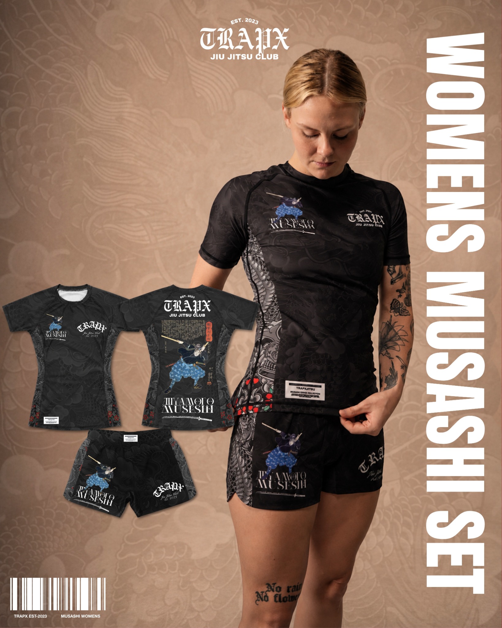 trapxwomen Facebook ad: Womens No-Gi Musashi Set