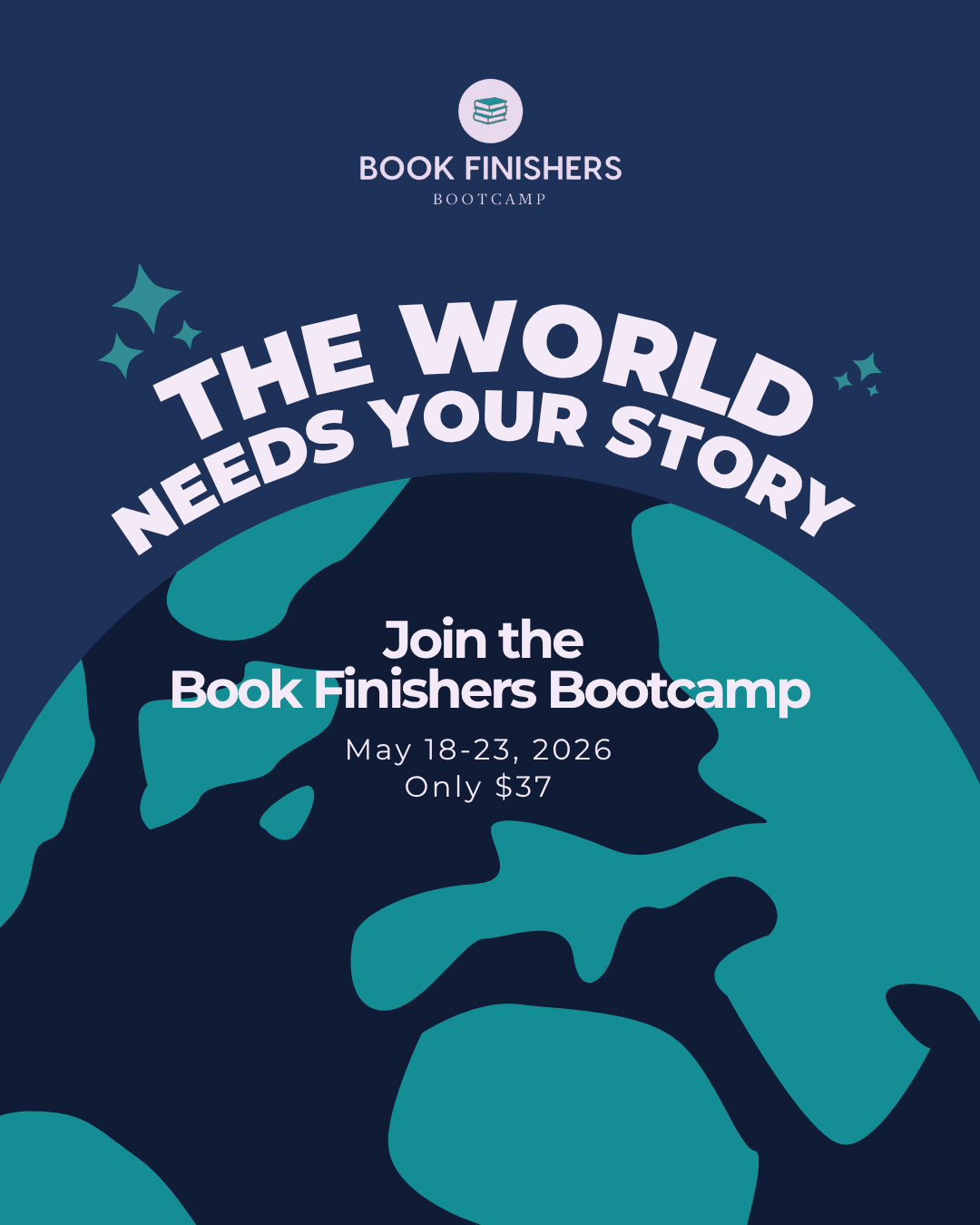 Resilient Writers Facebook ad: Stop Dreaming About Being a Writer. Start Finishing Your…