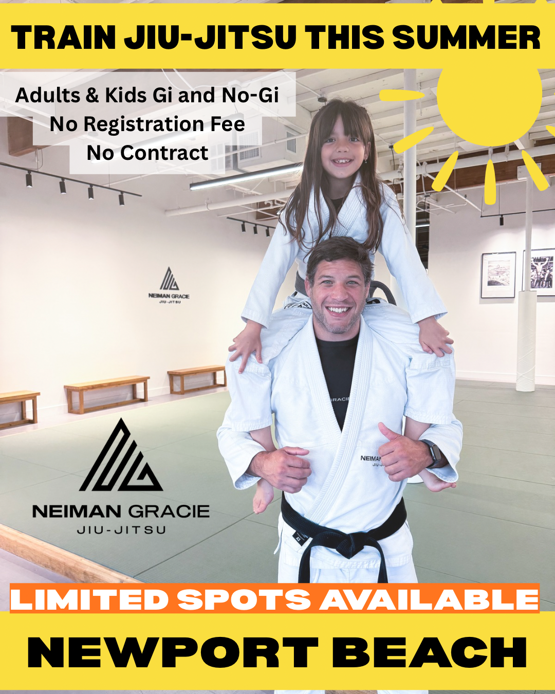 Neiman Gracie Jiu-Jitsu Academy Facebook ad: Start your journey today!