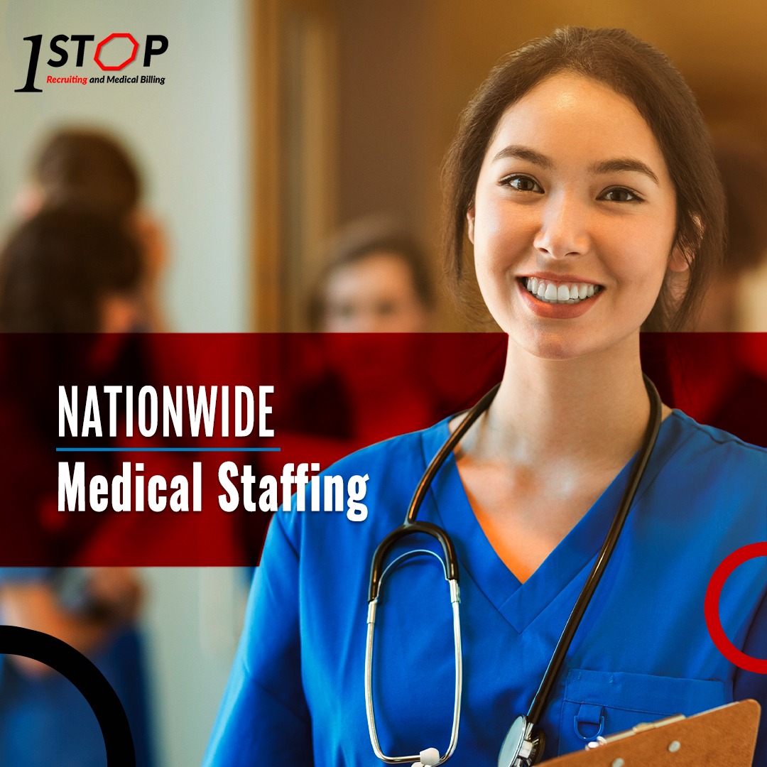 One Stop Recruiting and Medical Billing Facebook ad: Top quality medical staffing made easy.