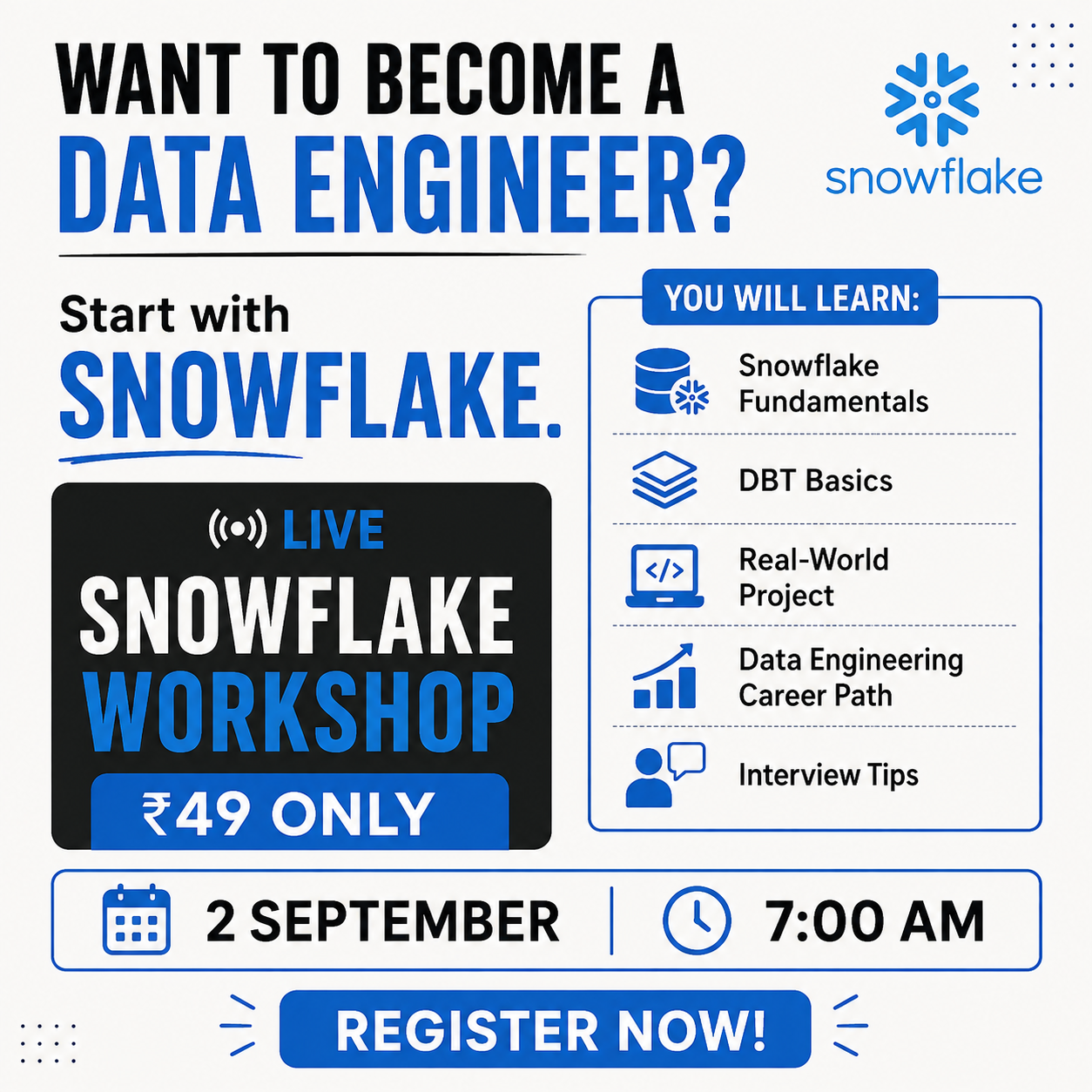 NiC it Academy Facebook ad: Want to Become a Data Engineer? Start Here