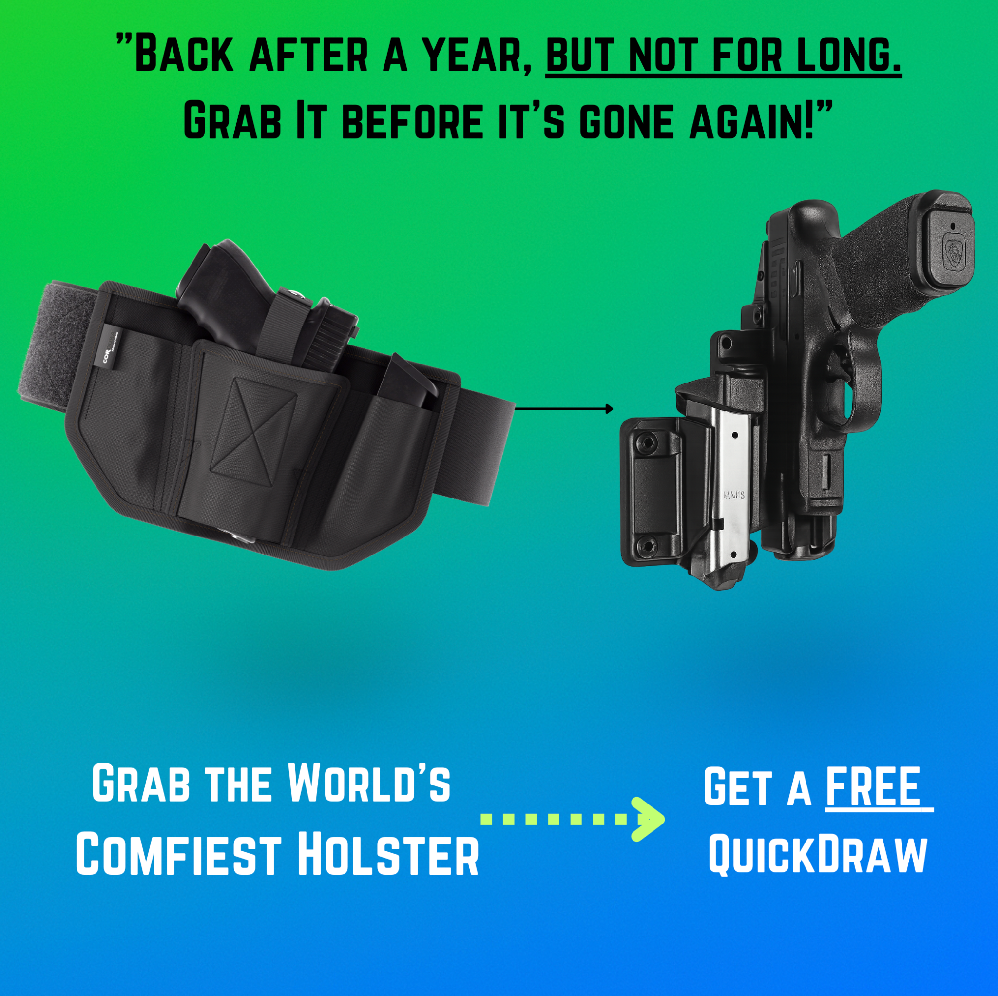 Adam Lantelme - VNSH Presidente Facebook ad: Best Selling VNSH Holster + FREE Quickdraw