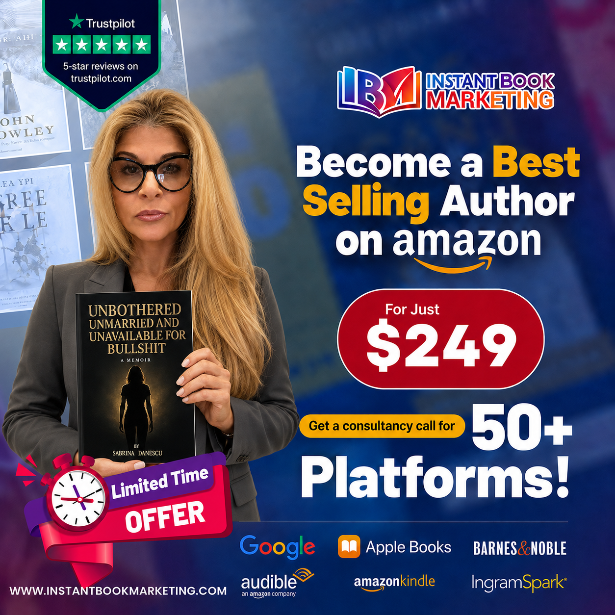 Instant Book Marketing Facebook ad: Expert Book Publishing for U.S.