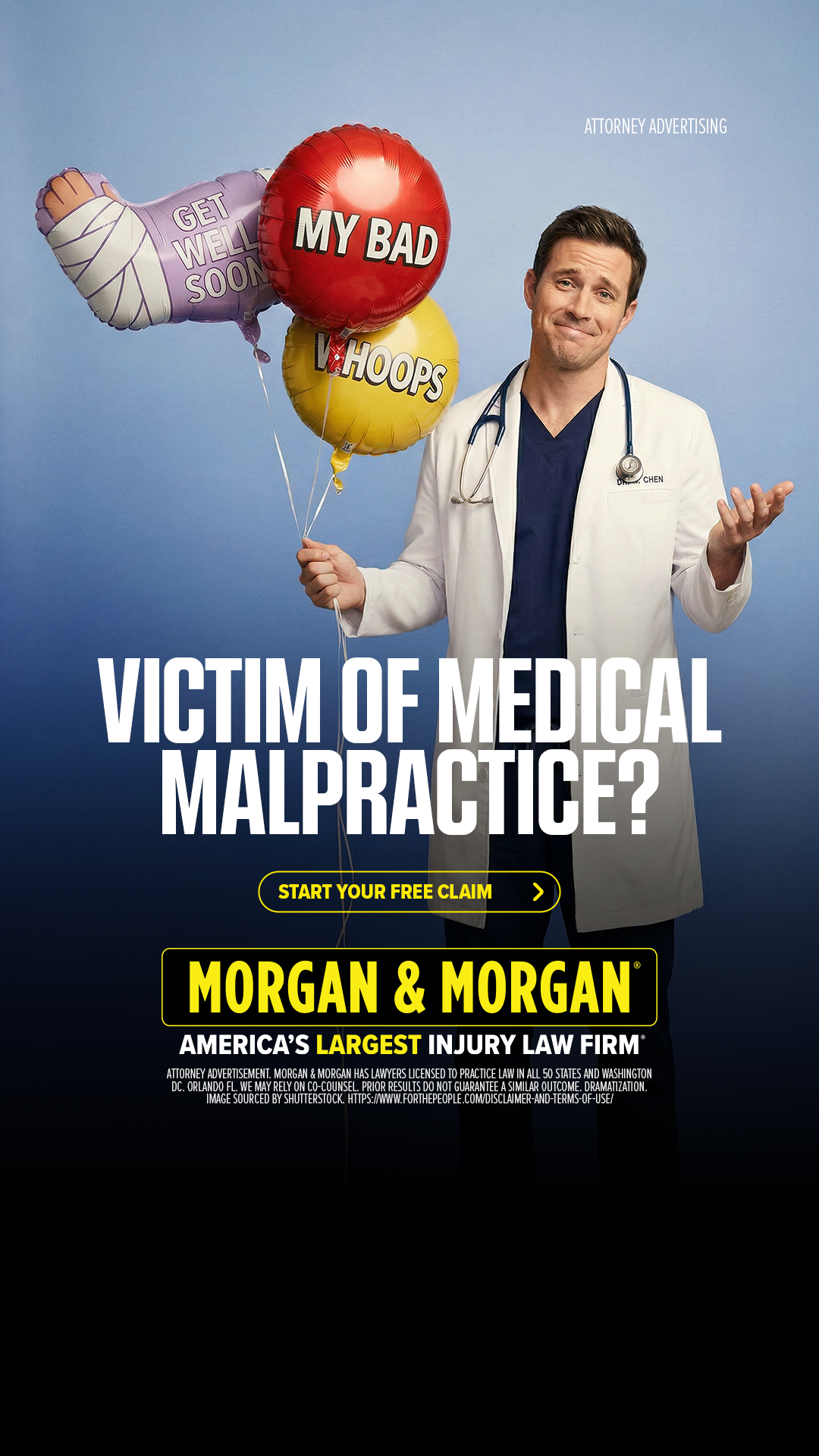 Morgan & Morgan Facebook ad