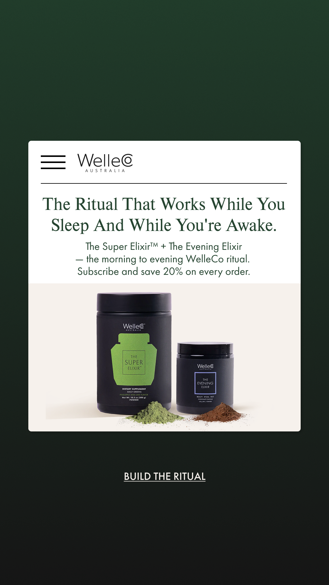 WelleCo Facebook ad