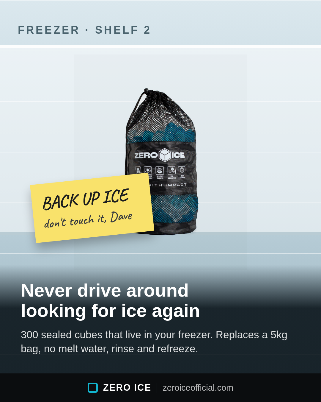 ZERO ICE Facebook ad
