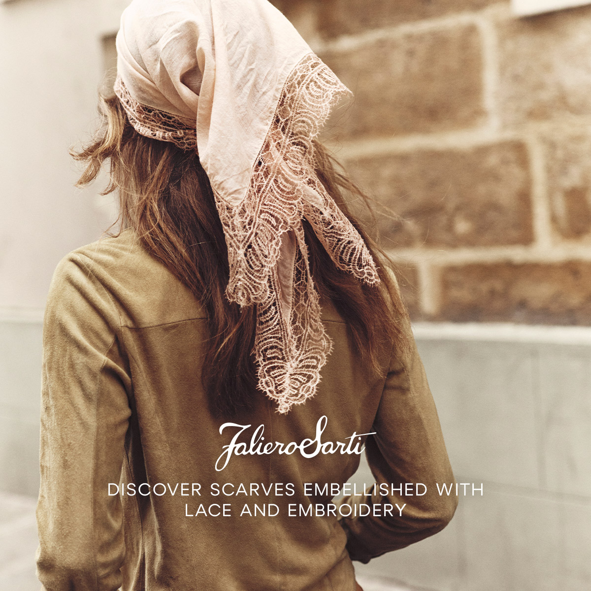 Faliero Sarti Facebook ad: Discover foulards and stoles embellished with handcrafted…