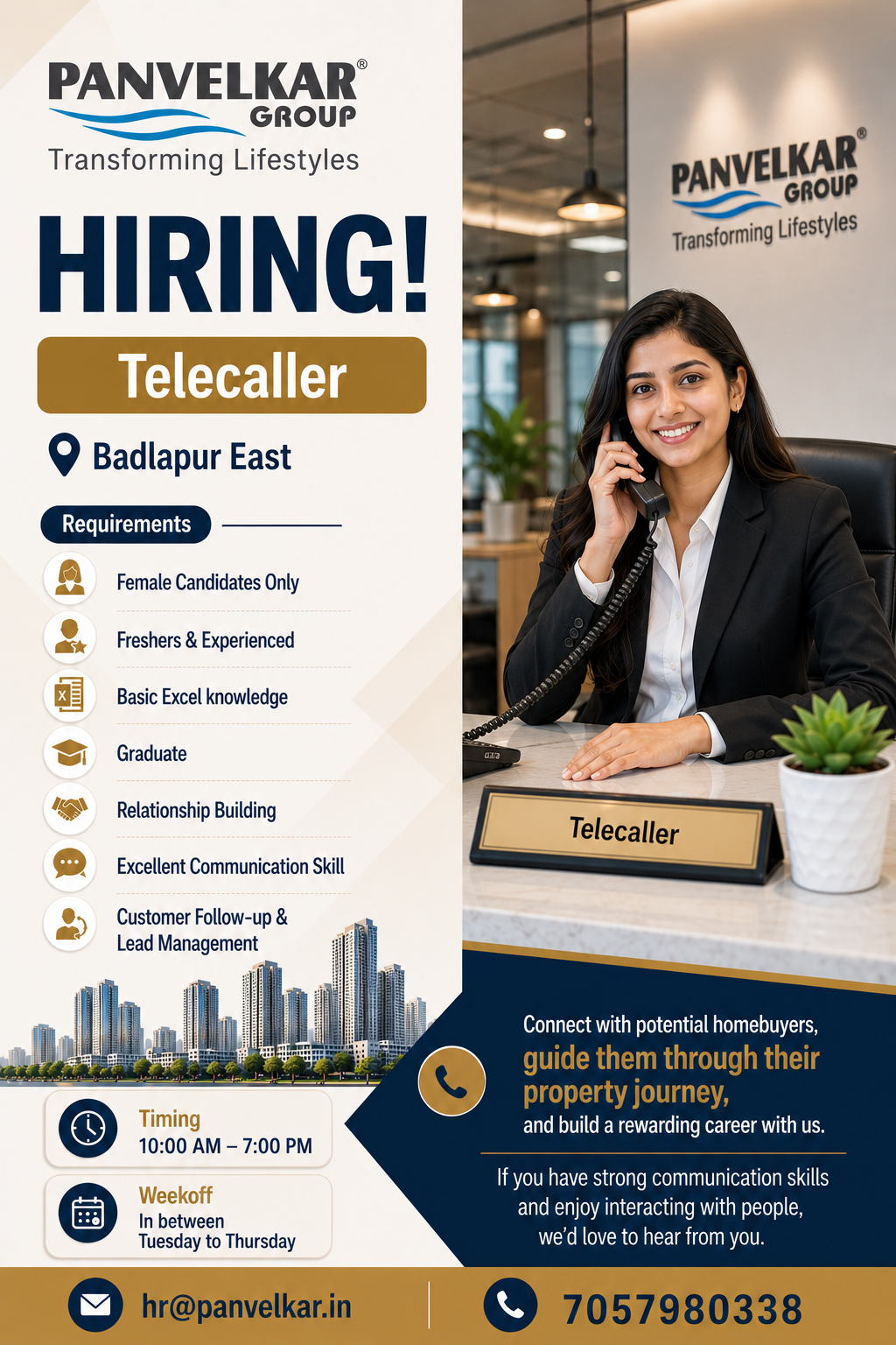 Panvelkar Group Facebook ad: We’re Hiring in Badlapur!