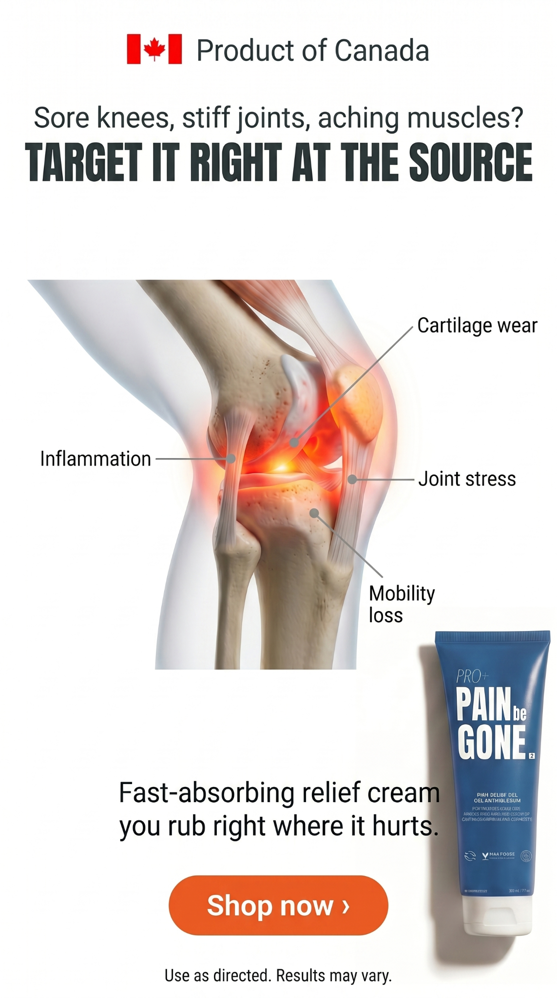 Pain Be Gone Pro Facebook ad
