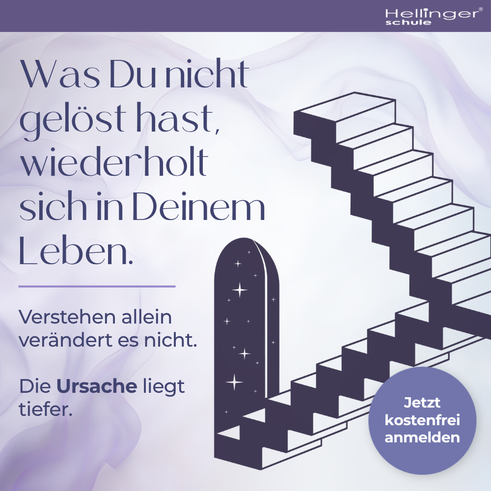 Hellingerschule / Hellinger Sciencia Facebook ad: Es wiederholt sich, bis Du hinschaust
