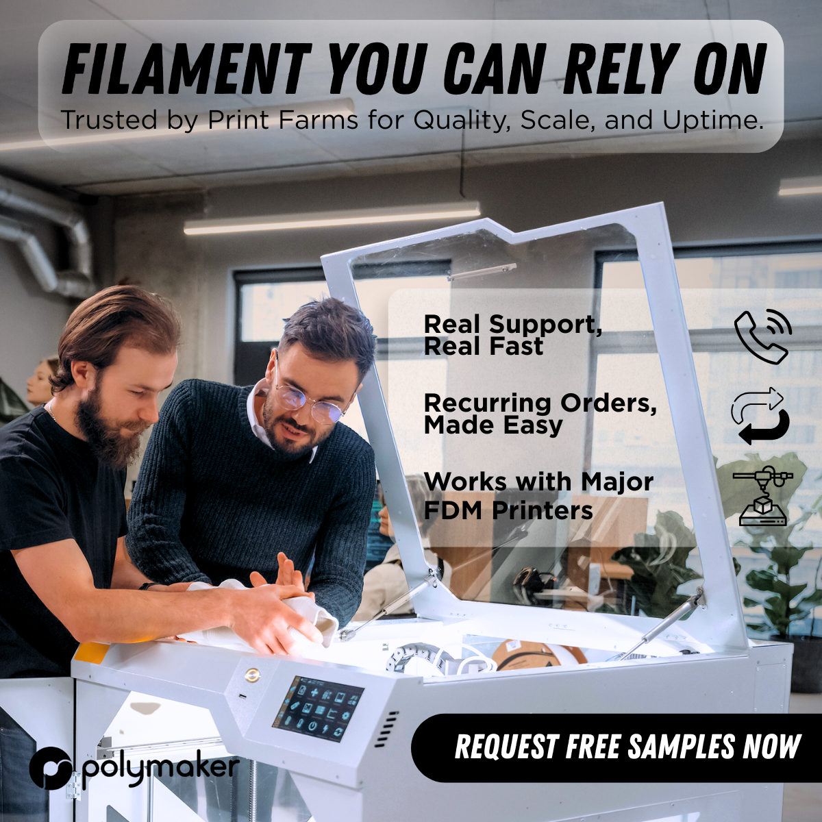 Polymaker Facebook ad