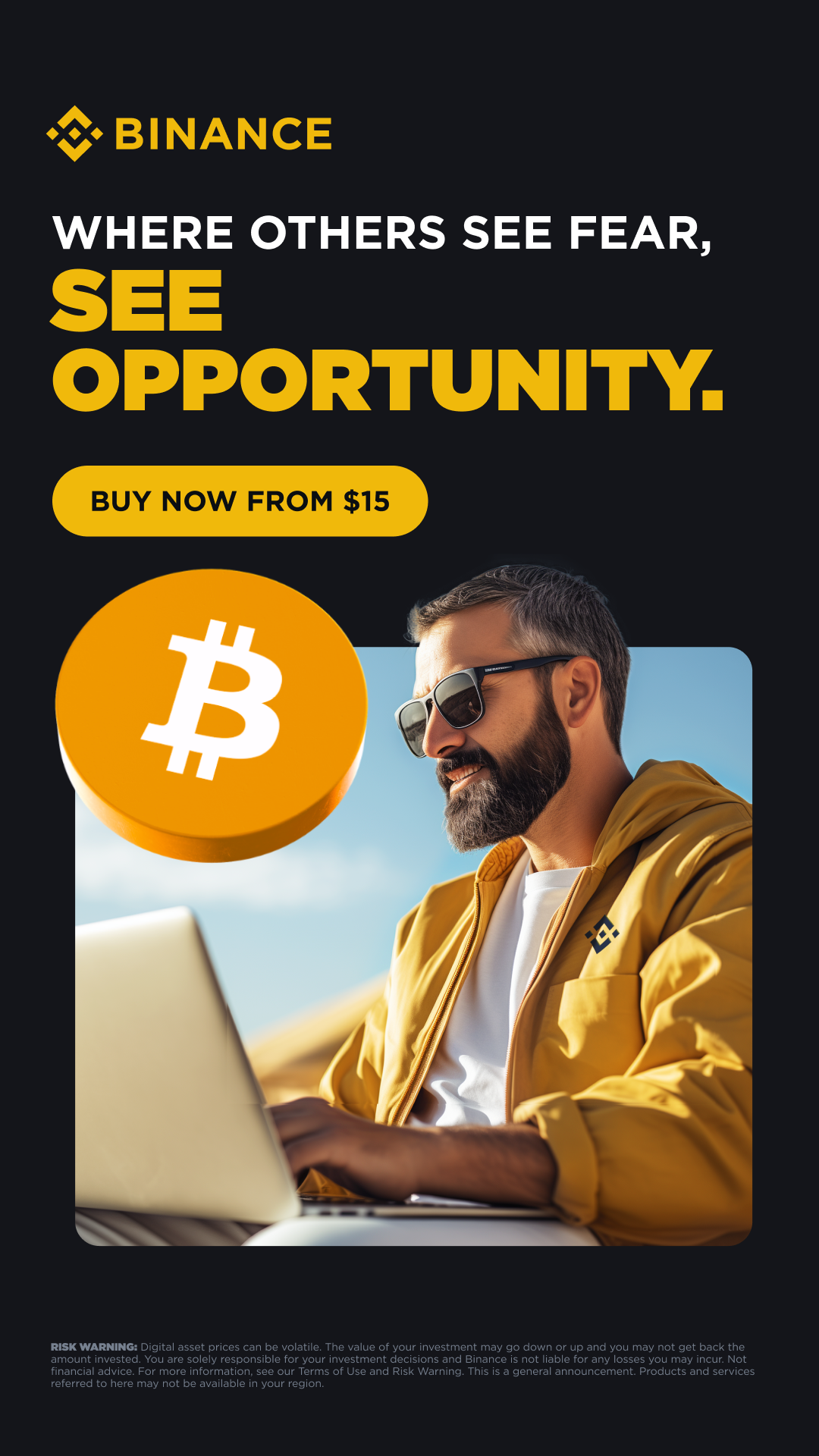 Binance Facebook ad