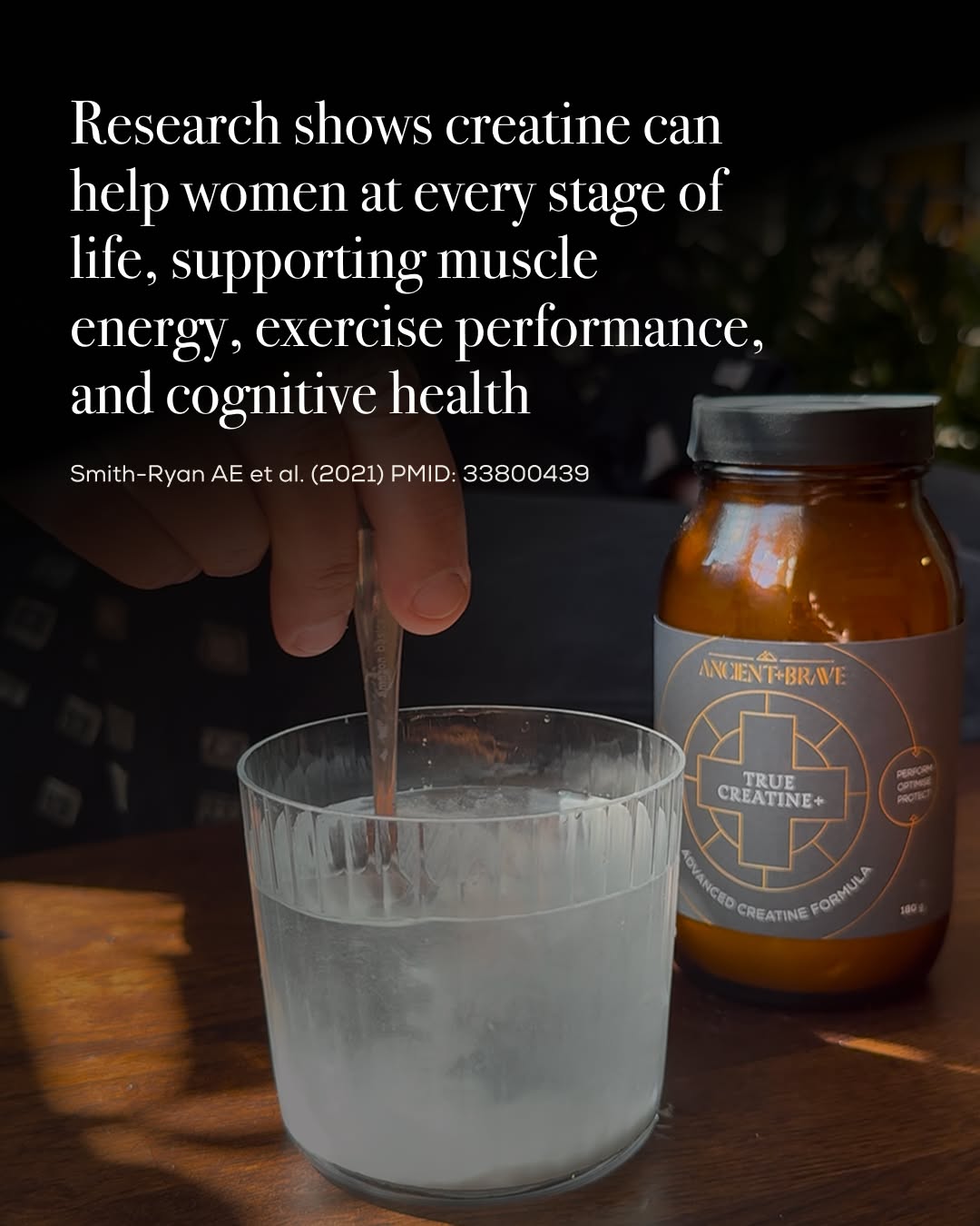 Ancient + Brave Facebook ad: Build strength and recover faster