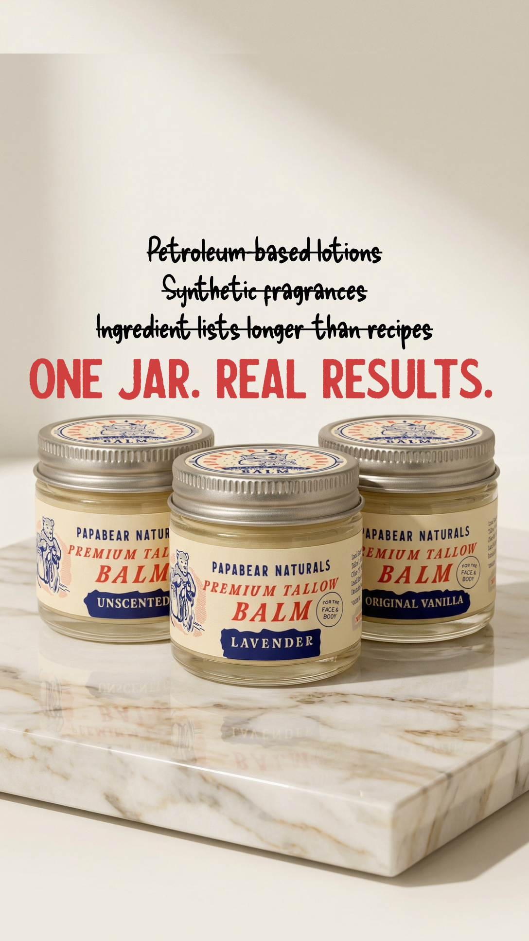 Papabear Naturals Facebook ad