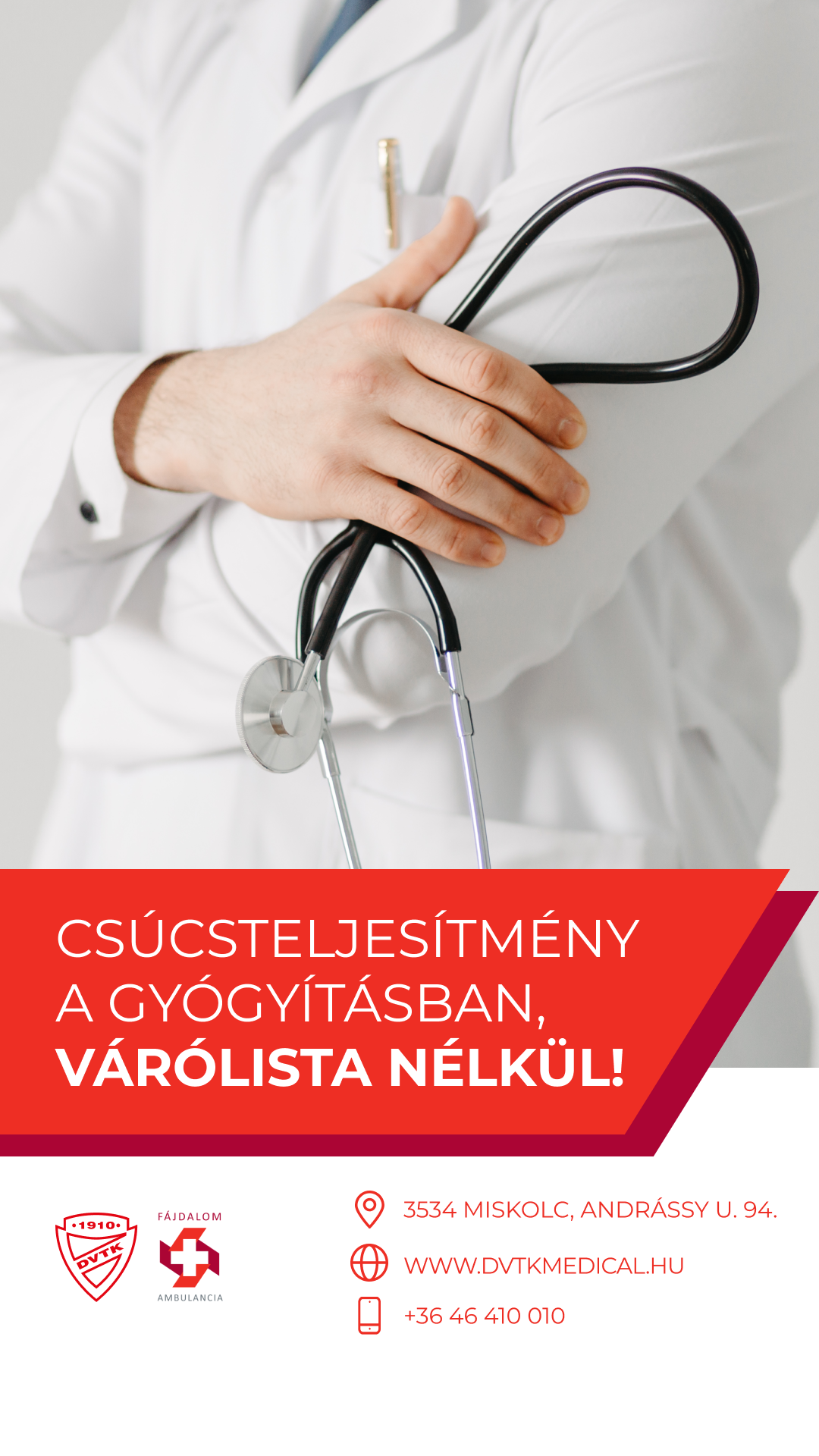 DVTK Medical Center Facebook ad from Oct 16, 2024