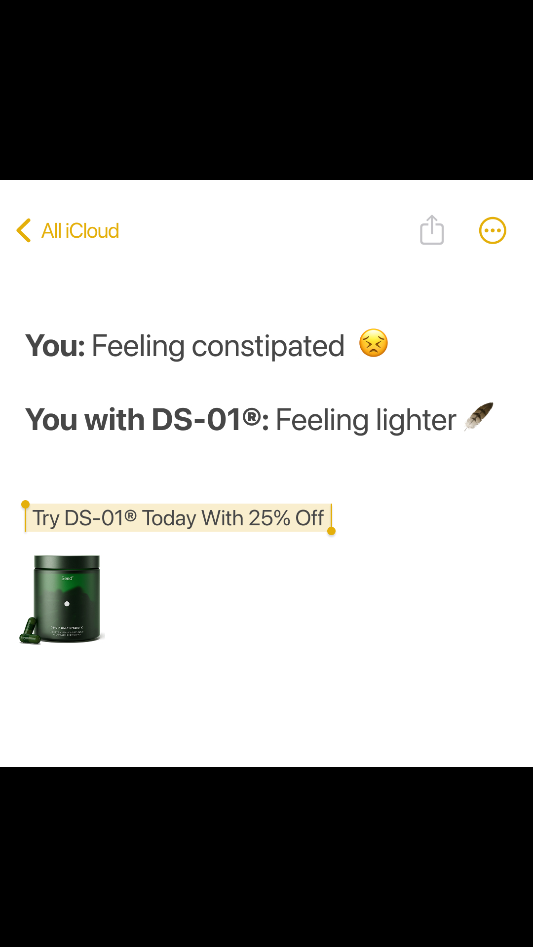 Seed Facebook ad