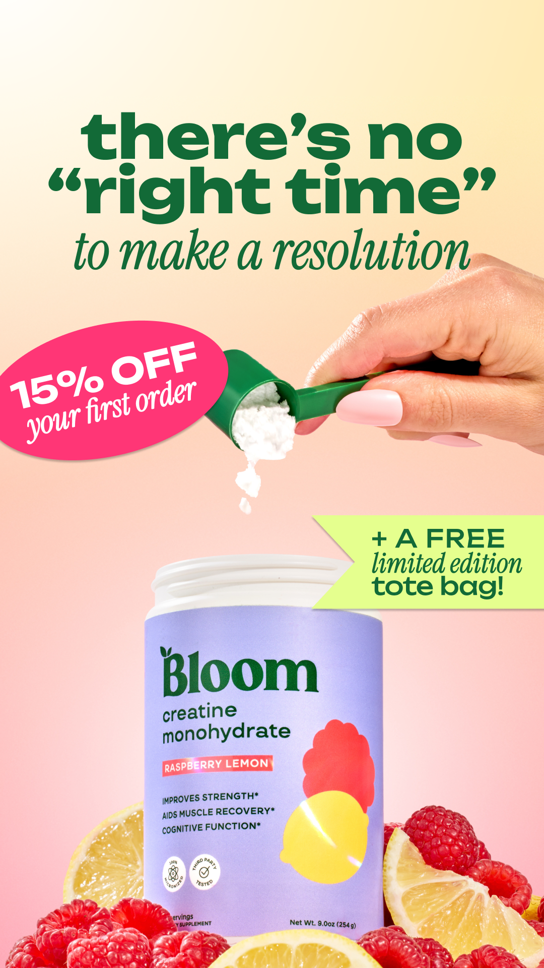 Bloom Nutrition Facebook ad